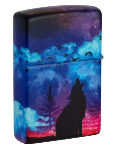 Brichetă Zippo 49683 Wolf Howling at Moon