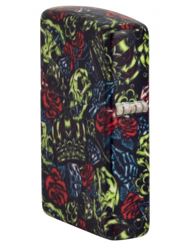 Brichetă Zippo 49696 Glow in the Dark Skull Crown