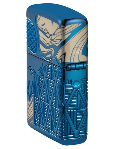Brichetă Zippo 49705 Armor Engraved Skull with Diamond Pattern