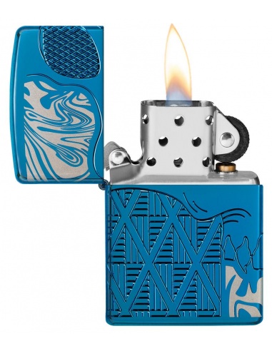 Brichetă Zippo 49705 Armor Engraved Skull with Diamond Pattern