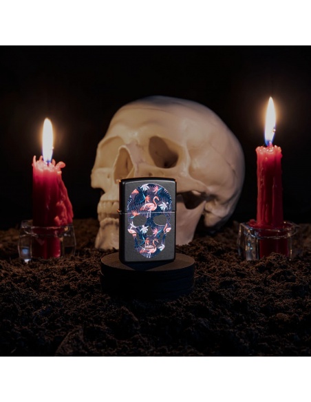 Brichetă Zippo 49771 Flamingo Skull