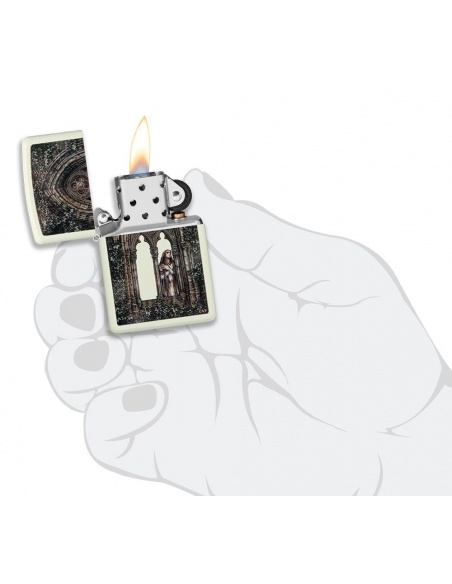 Brichetă Zippo 49836 Victoria Frances Gothic Lady Glow in the Dark