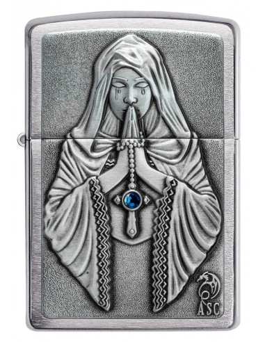 Brichetă Zippo 49756 Anne Stokes Woman with Rosary Praying