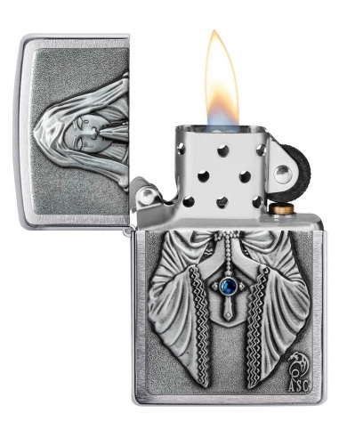 Brichetă Zippo 49756 Anne Stokes Woman with Rosary Praying