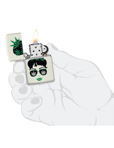 Brichetă Zippo 49837 Cannabis Girl Glow in the Dark