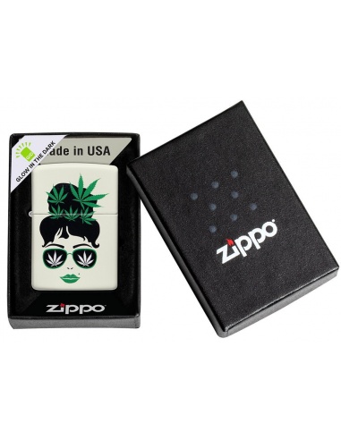 Brichetă Zippo 49837 Cannabis Girl Glow in the Dark