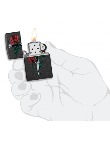 Brichetă Zippo 49778 Rose Dagger Tattoo