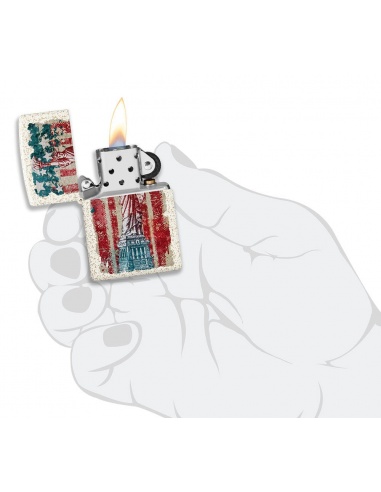 Brichetă Zippo 49782 Statue of Liberty and USA Flag