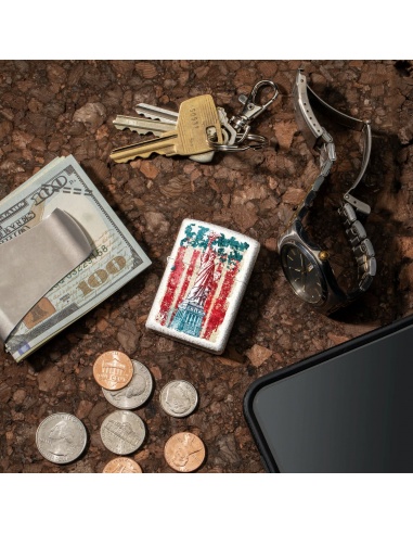 Brichetă Zippo 49782 Statue of Liberty and USA Flag