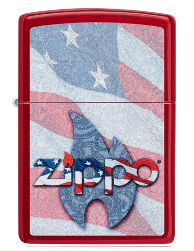 Brichetă Zippo 49781 USA Flag and Zippo Logo