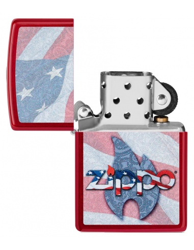 Brichetă Zippo 49781 USA Flag and Zippo Logo
