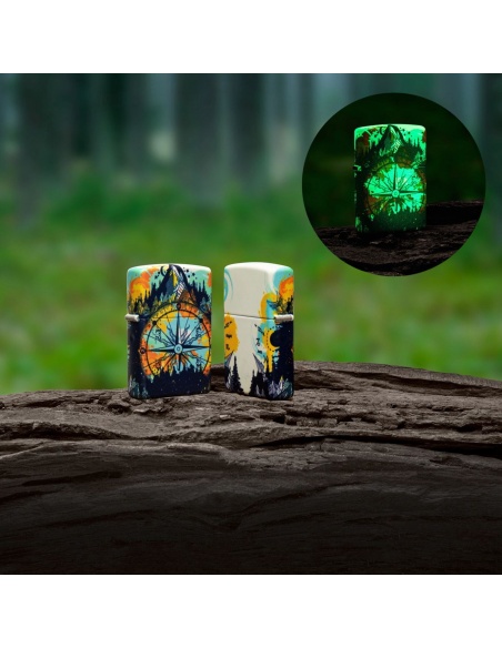 Brichetă Zippo 49805 Compass Glow in the Dark