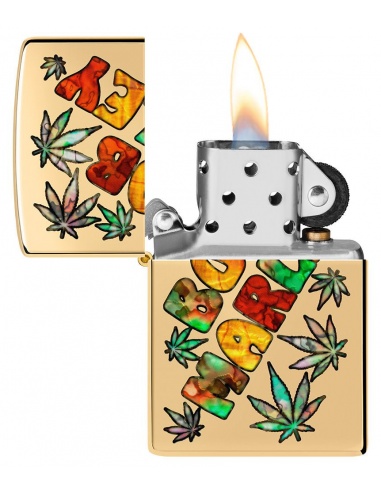 Brichetă Zippo 49835 Bob Marley with Marijuana Leaves
