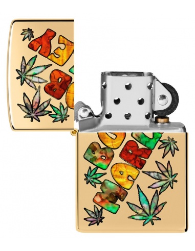 Brichetă Zippo 49835 Bob Marley with Marijuana Leaves