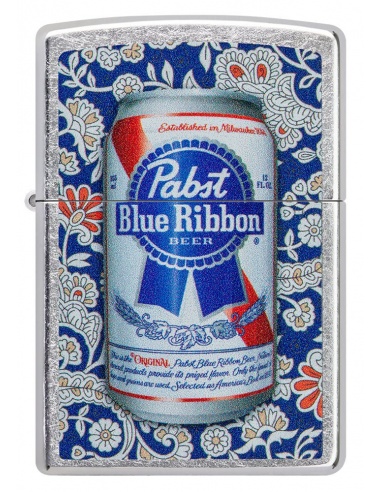 Brichetă Zippo 49821 Pabst Blue Ribbon Floral Can