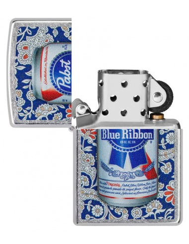 Brichetă Zippo 49821 Pabst Blue Ribbon Floral Can