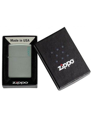 Brichetă Zippo 49843ZL Classic Sage Green with Zippo Logo