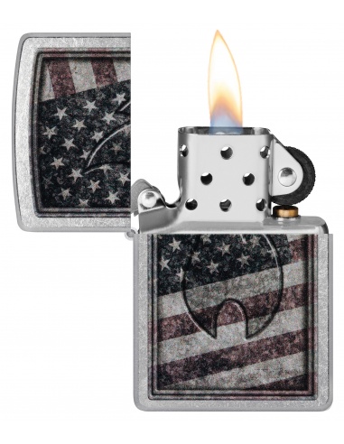 Brichetă Zippo 48180 American Flag and Zippo Flame