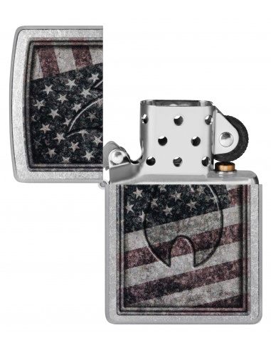 Brichetă Zippo 48180 American Flag and Zippo Flame