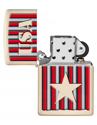Brichetă Zippo 48204 Patriotic Star and USA