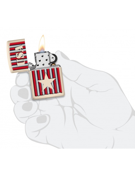 Brichetă Zippo 48204 Patriotic Star and USA