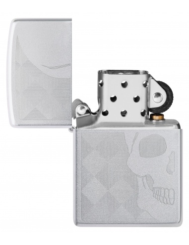 Brichetă Zippo 48208 Skull and Geometric Design