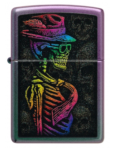 Brichetă Zippo 48192 Rainbow Skeleton with Hat and Tie