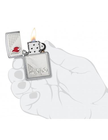 Brichetă Zippo 48126 Zippo Logo and Flame on Tiles