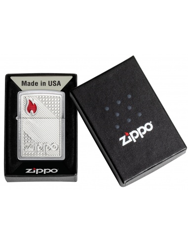 Brichetă Zippo 48126 Zippo Logo and Flame on Tiles