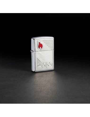 Brichetă Zippo 48126 Zippo Logo and Flame on Tiles