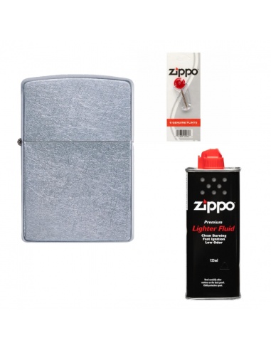 Set cadou brichetă Zippo 207 + benzină 125 ml + pietre 50R-207