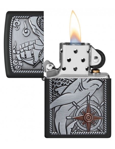 Brichetă Zippo 48120 Nautical Ship Shark Emblem