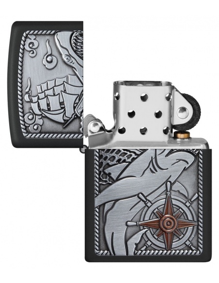 Brichetă Zippo 48120 Nautical Ship Shark Emblem
