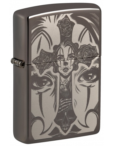 Brichetă Zippo 48411 Skull and Cross Tattoo