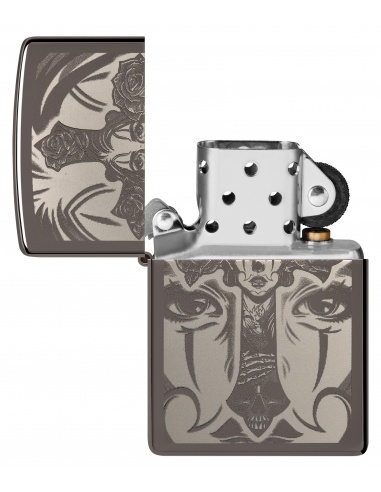 Brichetă Zippo 48411 Skull and Cross Tattoo
