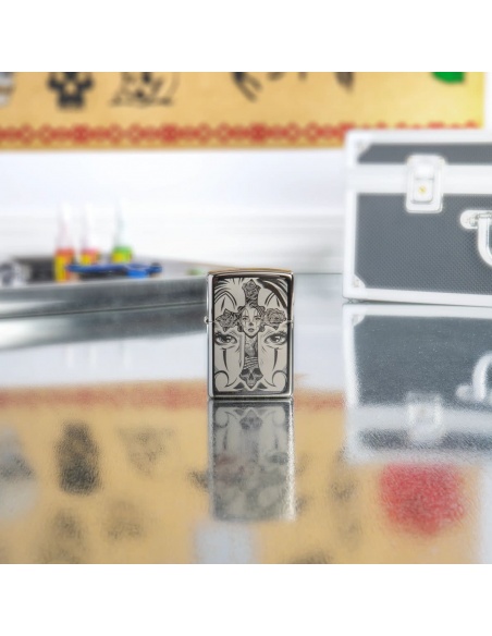 Brichetă Zippo 48411 Skull and Cross Tattoo
