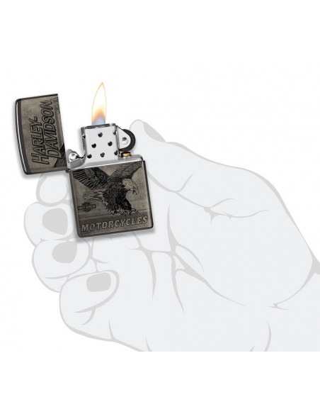 Brichetă Zippo 48360 Harley Davidson Motorcycles Eagle