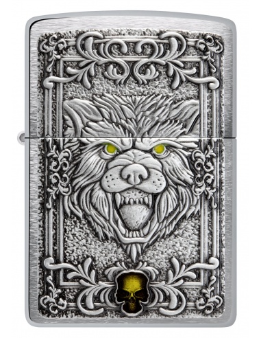 Brichetă Zippo 48690 Wolf and Skull Emblem