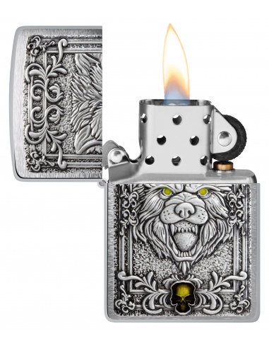 Brichetă Zippo 48690 Wolf and Skull Emblem