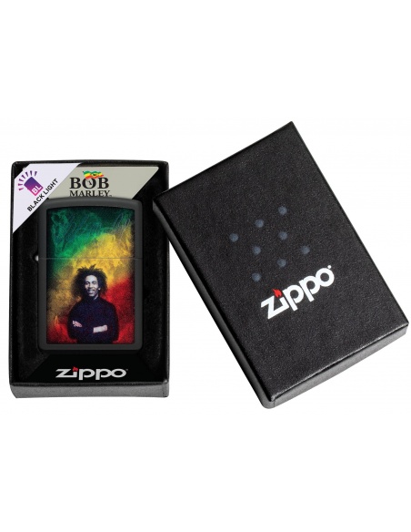 Brichetă Zippo 48674 Black Light Bob Marley