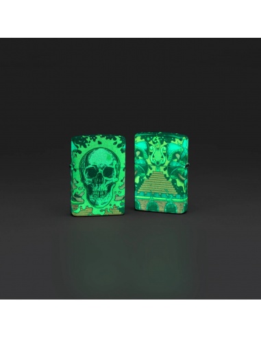 Brichetă Zippo 48640 Skull Glow in the dark