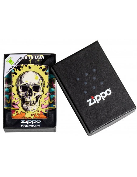 Brichetă Zippo 48640 Skull Glow in the dark