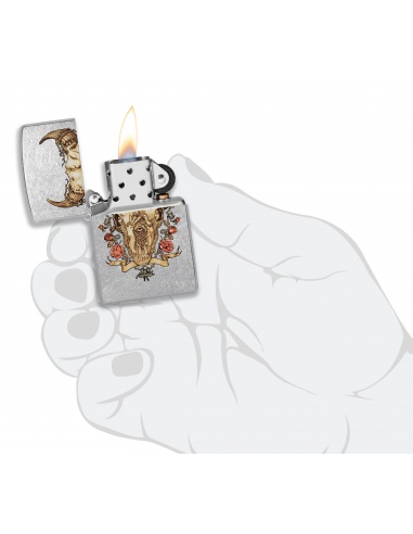 Brichetă Zippo 48559 Rick Rietveld Bull Skull