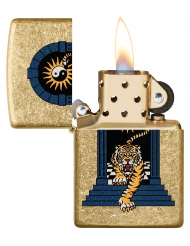 Brichetă Zippo 48613 Yin Yang Sun Tiger Tattoo