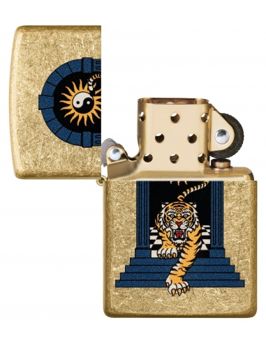 Brichetă Zippo 48613 Yin Yang Sun Tiger Tattoo