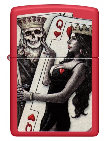 Brichetă Zippo 48624 Skull King Queen Beauty