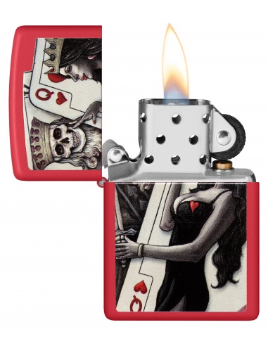 Brichetă Zippo 48624 Skull King Queen Beauty