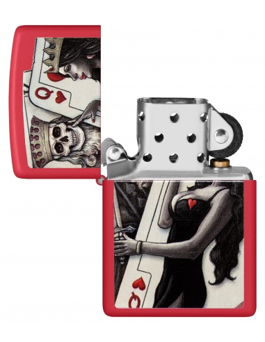 Brichetă Zippo 48624 Skull King Queen Beauty