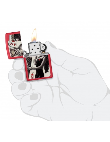 Brichetă Zippo 48624 Skull King Queen Beauty