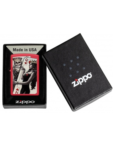 Brichetă Zippo 48624 Skull King Queen Beauty